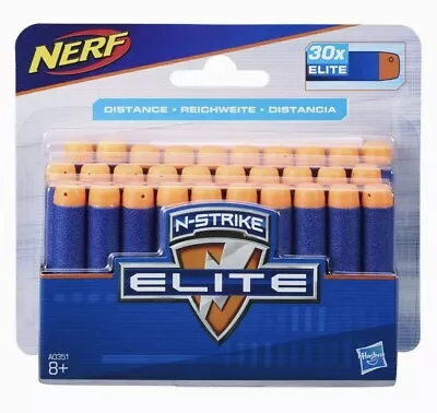 Buy NERF N-Strike Elite (30 Pack) Dart Refills Nerf Gun Bullets Refill )Original Toy • 6£