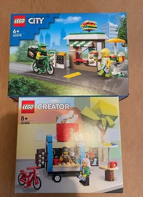 Buy LEGO Creator 40488 Coffee Cart & City 40578 Sandwich Shop - Brand New Sealed • 29.50£