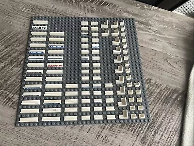 Buy Lego Lot Genuine 100 White Low Panels, Various Types  • 3£