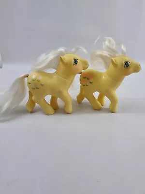 Buy 2 X Vintage Gen 1 My Little Pony Posey Yellow With Pink Tulips, 1984, • 9.90£