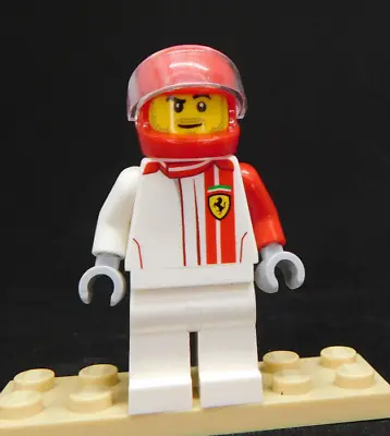 Buy Lego Speed Champions Minifigure Ferrari F40 Competizione Driver SC077 • 6£