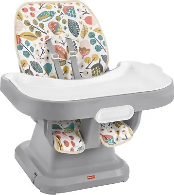 Buy Fisher-Price SpaceSaver Simple Clean High Chair Berry Bramble Portable Infant • 67.18£