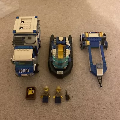 Buy Lego Police Off Road 4x4 And Boat With Trailer **Retired Set** • 15.09£