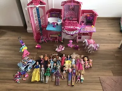 Buy Bundle Barbie Folding Malibu House,Horse, Bike, Scooter, Dolls More Accessories • 100£