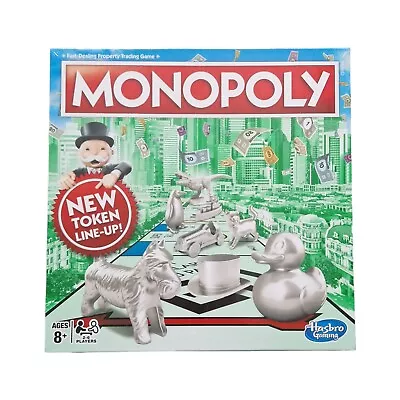 Buy New & Sealed Hasbro Classic Monopoly Board Game With 2016 New Token Line-Up • 14.99£