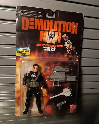 Buy Mattel Stallone Demolition Man Spartan Combat Cannon Movie Figure 1993 Vintage • 64.99£