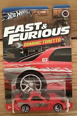 Buy Hot Wheels Fast & Furious Dominic Toretto 1995 Mazda Rx-7 1/5  Hnr88 • 8.99£