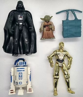 Buy Star Wars Kenner POTF 1990s Figure Lot Darth Vader Yoda C3PO R2 D2 SW032 • 20£