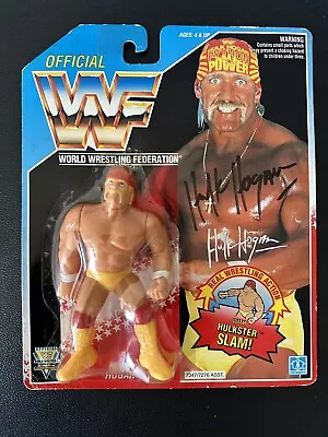 Buy WWF WWE Hasbro Wrestling Figure. Series 5: Hulk Hogan Autographed Signed MOC • 195£