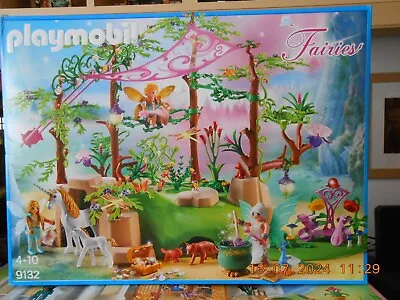 Buy Playmobil 9132 Fairies Magical Fairy Forest Glen In Original Box Unicorns Jewels • 10£