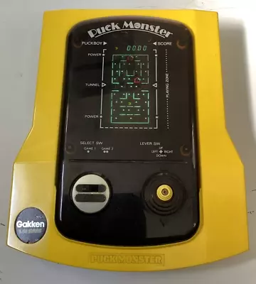 Buy Vintage 1982 GAKKEN - PUCK MONSTER - LCD GAME (Very Good Condition) • 20£