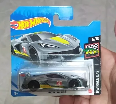 Buy 2021 HOT WHEELS CORVETTE C8 R 1:64 Grey RACE DAY • 6.98£