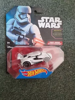 Buy Hot Wheels Star Wars Vehicle First Order Stormtrooper Character Car Toy Diecast • 2.50£