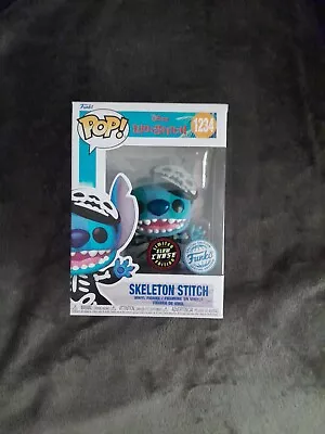 Buy Skeleton Stitch GLOW CHASE 1234 Funko Pop Vinyl Lilo And Stitch Disney Figure • 38£