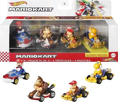 Buy Hot Wheels Mario Kart 4 Pack 986E-GWB36 HDB22 • 73.34£
