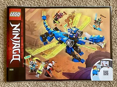 Buy Lego 71711 Ninjago Jay’s Cyber Dragon Instruction Manual Only. No Bricks. • 2.50£