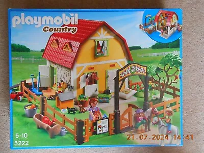 Buy Playmobil Country 5222 House Horses Farm Animals Stables Fences Cowboy Ranch • 10£