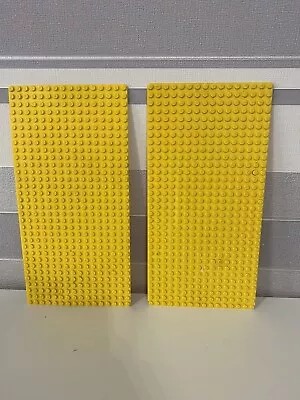 Buy Lego Base Plates X2 Size 16x32 Yellow • 7.49£