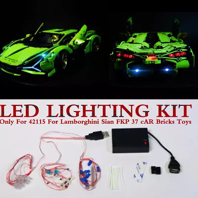 Buy LED Light Lighting Kit ONLY For LEGO 42115 For Lamborghini Sian FKP 37 Bricks • 16.99£