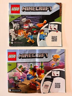 Buy Set Of 2 Lego Minecraft Sets (21162, 21164) - Complete! • 0.99£