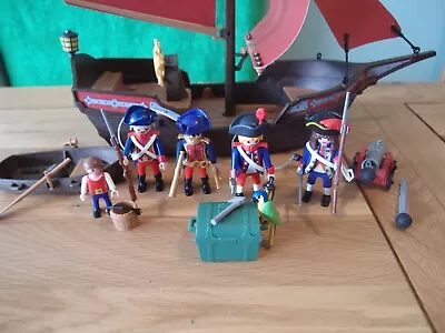 Buy Playmobil Rare Pirate Ship Set 6681 With Extra Figures, Treasure Chest. • 35£