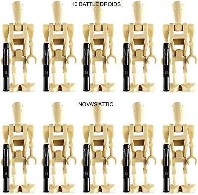 Buy 10 X STAR WARS BATTLE DROID MINIFIGURES • 5.34£