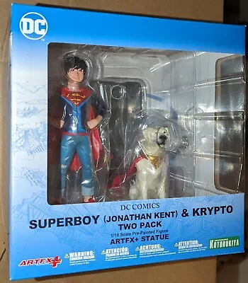 Buy DC Comics ARTFX+ Statue 1/10 Scale 2-Pack Super Sons Jonathan Kent & Krypto • 79.99£