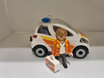 Buy Playmobil Emergency Vehicle / Paramedic Car 5543 Ambulance ( Incomplete) • 3.99£
