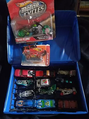 Buy Hot Wheels - JOBLOT - 14 CARS - MOTORCYCLES - NEW - CHEVY-DODGE-MINI-BIKE • 70£