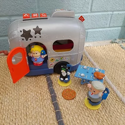 Buy Fisher Price Little People  Light Up Camper Van / Trailer With 3 Figures  • 9.99£