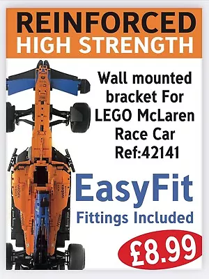 Buy VERTICAL Wall Mount LEGO Technic McLaren F1 Race Car (42141) IN STOCK READY! • 4.99£