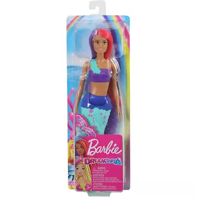 Buy Barbie Dreamtopia Mermaid Doll, Light Blue Purple Tail Pink Hair (Box Damaged) • 13.99£