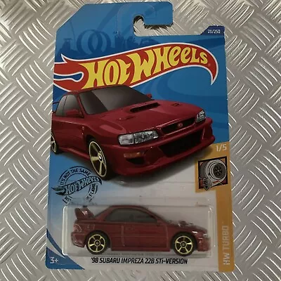 Buy Hot Wheels ‘98 Subaru Impreza 22B STi Version 1:64 Mattel (Red) Long Card • 10£
