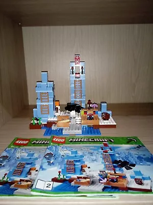 Buy LEGO Minecraft 21131 The Ice  Spikes 100% Complete With Instruction Manuals • 39£