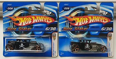 Buy 2006 Hot Wheels First Editions - Bone Shaker ☠ Black FTE Variation X2 Larry Wood • 19.99£