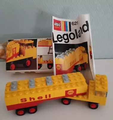 Buy  LEGO SYSTEM 621. SHELL TRUCK IN ORIGINAL BOX AND INSTUCTIONS. VINTAGE 1970s. • 10.50£