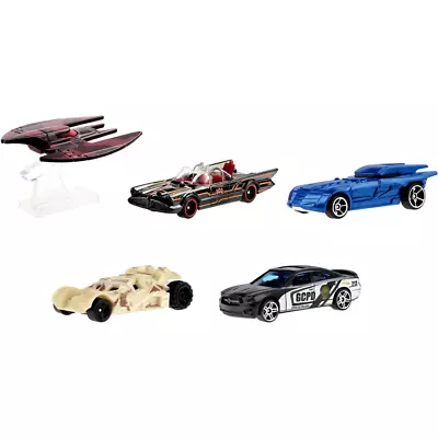 Buy Hot Wheels Premium Batman Theme 5 Piece Set DC Comics Series Diecast Models • 19.99£