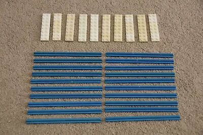 Buy Lego Train - 20 X Straight Track - Blue - 4.5v / 12v (3228) With 10 2x8 Plates • 8.99£