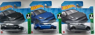 Buy 3x Hot Wheels Tesla Model Y. New + Unopened!! • 9.95£