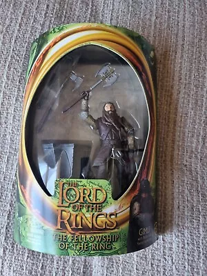 Buy LORD OF THE RINGS ● FotR ● GIMLI With Battle Axe ● By TOYBIZ  2001 ● NISB • 17.45£