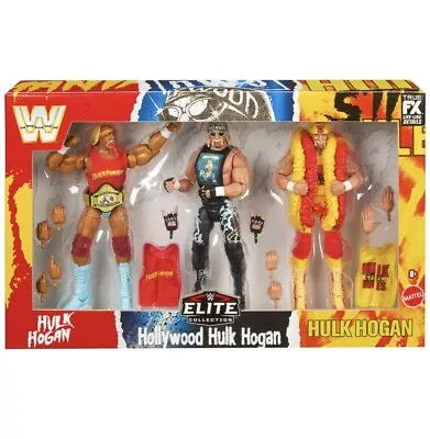 Buy WWE Elite Hollywood Hulk Hogan Mattel 40th Anniversary Figure Series 3 Pack • 79.99£