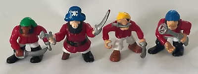 Buy 4 X Vintage Fisher Price Pirate Ship Figures 1994 Adventures Play Toys • 14£