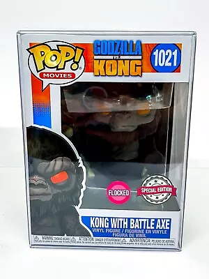 Buy Godzilla Vs Kong - Kong With Battle Axe 1021 Flocked SE Funko Pop With Protector • 14.99£