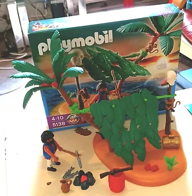 Buy Playmobil 5138 Castaway On Palm Island Complete With Box & Leaflet • 10£