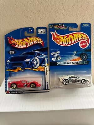 Buy Hot Wheels Lot 2x Ferrari P4 Collector #025 / Quicksilver Series P19 • 14.96£