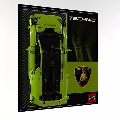 Buy Wall Display Panel For LEGO® Technic Lamborghini Huracán Tecnica 42161 • 44.99£