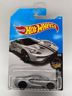 Buy Hotwheels '17 Ford GT In Silver #211/365 On Sealed Long Card • 2.75£