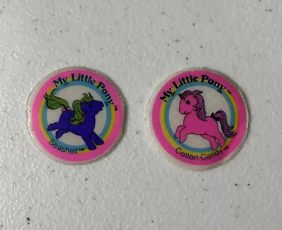 Buy My Little Pony Puffy Sticker Seashell/cotton Candy G1 Vintage 1980s Used • 21.43£