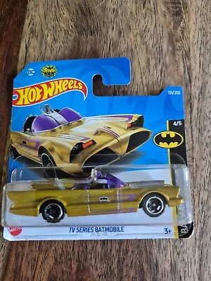 Buy Hot Wheels TV Series Batmobile Gold - Short Card, 2022, 4/5 • 3.75£