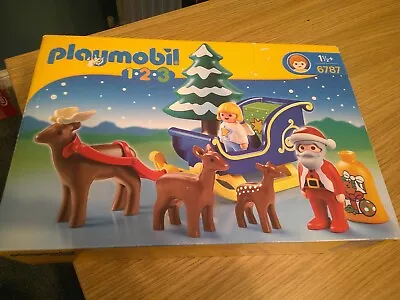 Buy Playmobil 123 Santa Claus With Sled Christmas Set 6787 Complete  Free Uk Post • 16.99£